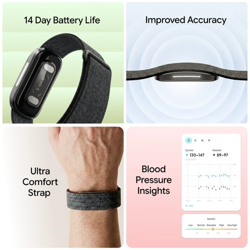 Hume Band 2.0 tracked health features